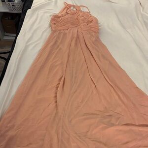 Elegant Peach Evening Gown